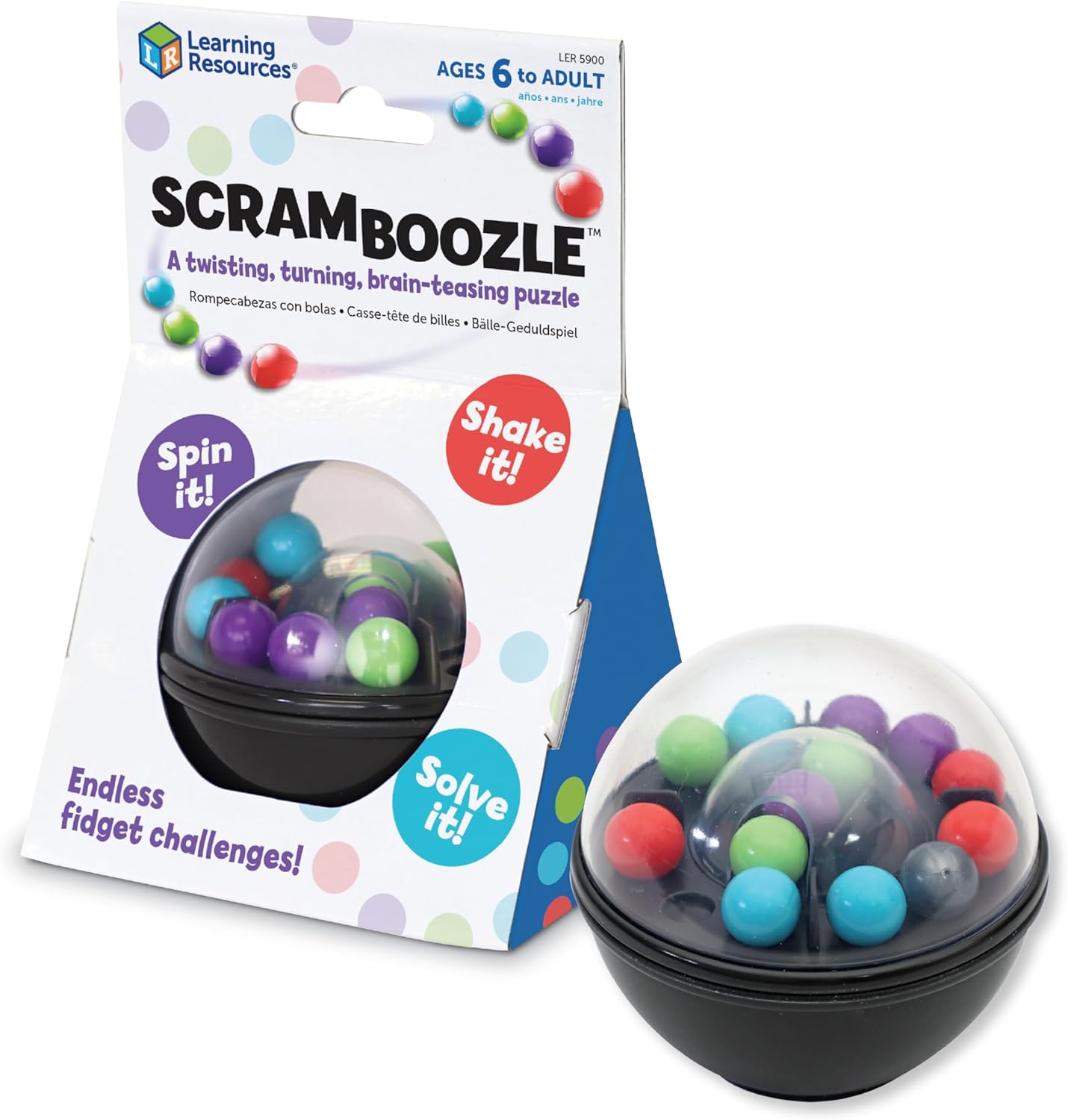 Scramboozle Puzzle Ball - 3D Brain Teasers for All Ages