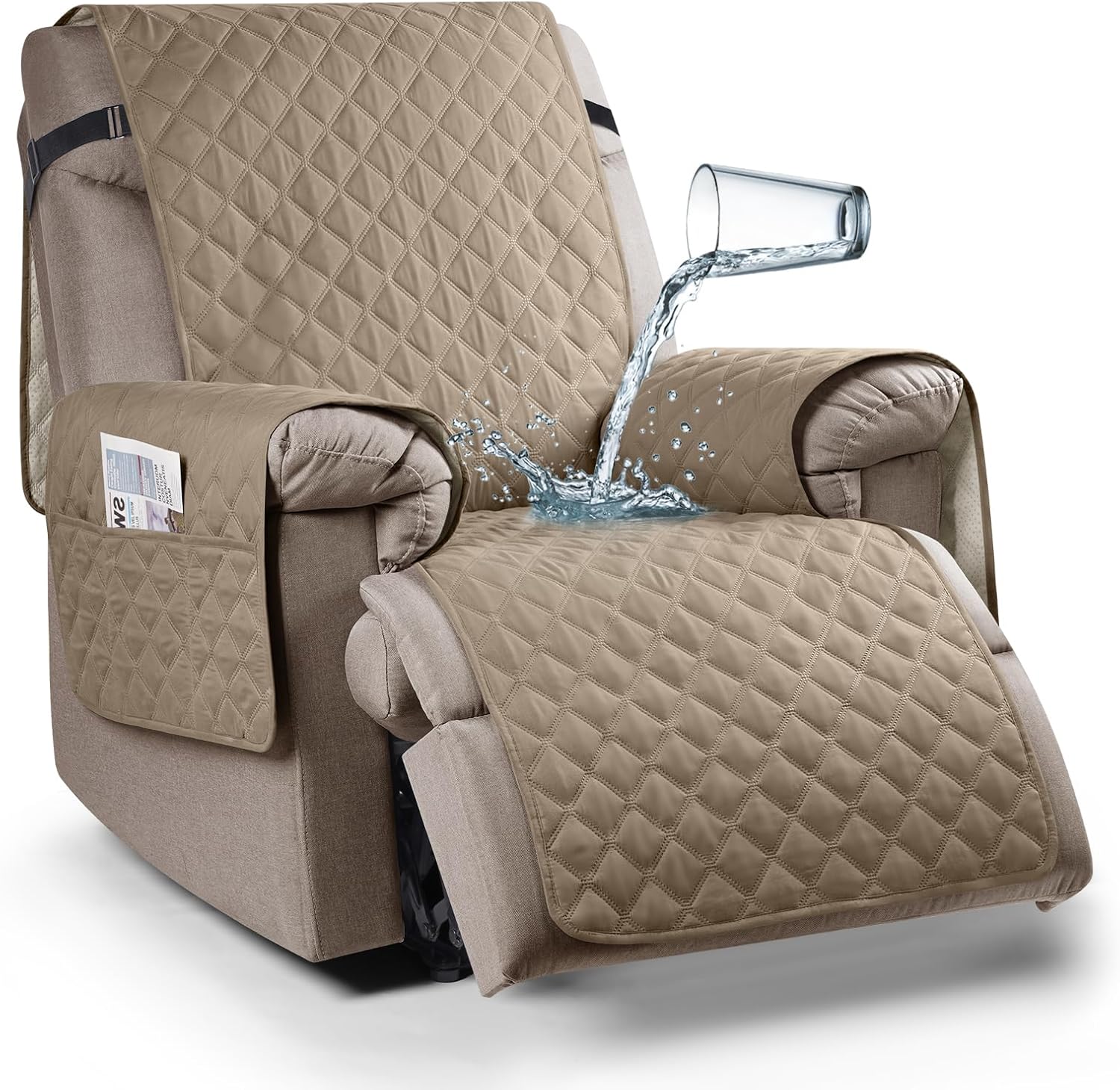 Ruaozz Waterproof Recliner Chair Cover for Pets and Kids