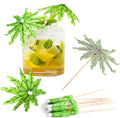 Handmade Tropical Umbrella Picks - 50PCS