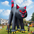 20FT Halloween Inflatable Giant Black Cat - Eye-Catching Yard Decor