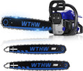 58 cc Gas Powered Chainsaw 20 in & 18 in Quick-Switch Bars - Work