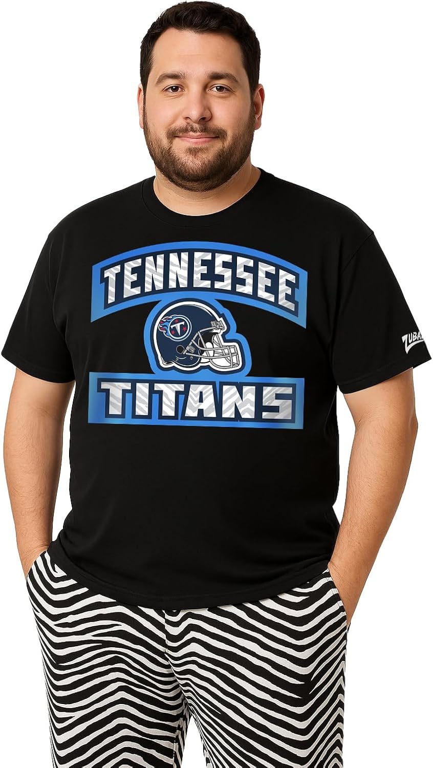 Zubaz NFL Teams Men's Short Sleeve Graphic T-Shirt for Fans