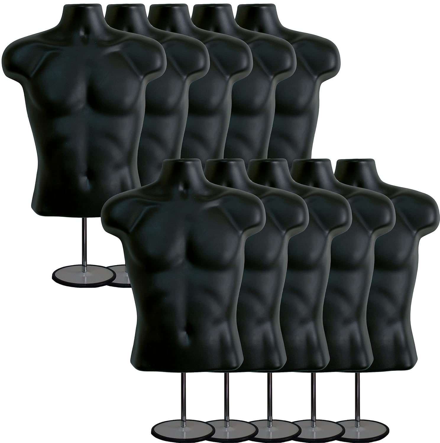 DisplayTown Male Mannequin Torso for Clothing Display and Design