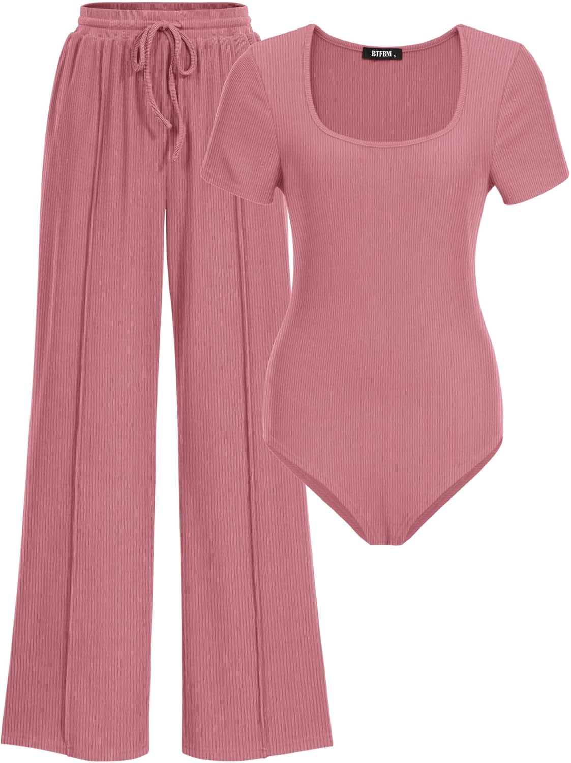 Stylish 2 Piece Bodysuit and Pants Sets for Women in Various Colors