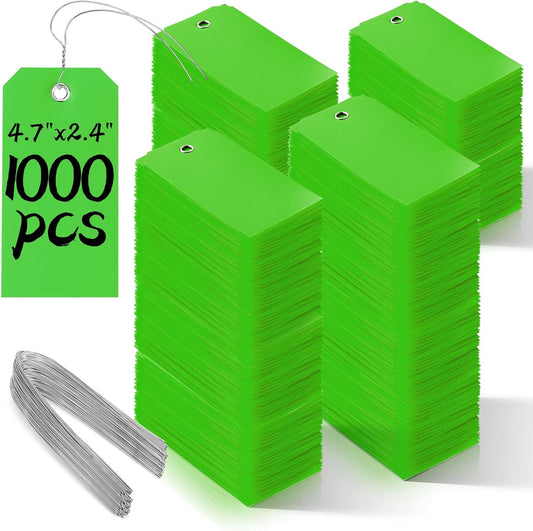 1000 Pieces Plastic Shipping Tags for Inventory and Labeling
