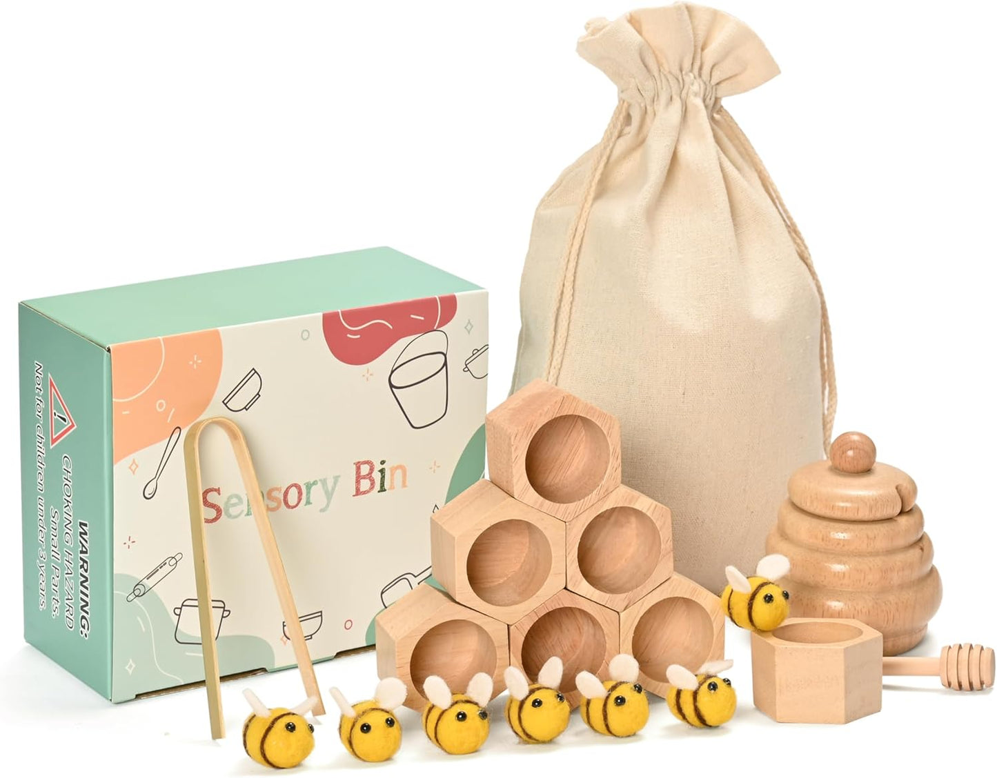 Sorting Stacking Wooden Toys for Toddlers - Educational Fun