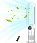 Ocean Loong 2-in-1 Bladeless Tower Fan & Purifier - Remote Control, Timer, 39inch