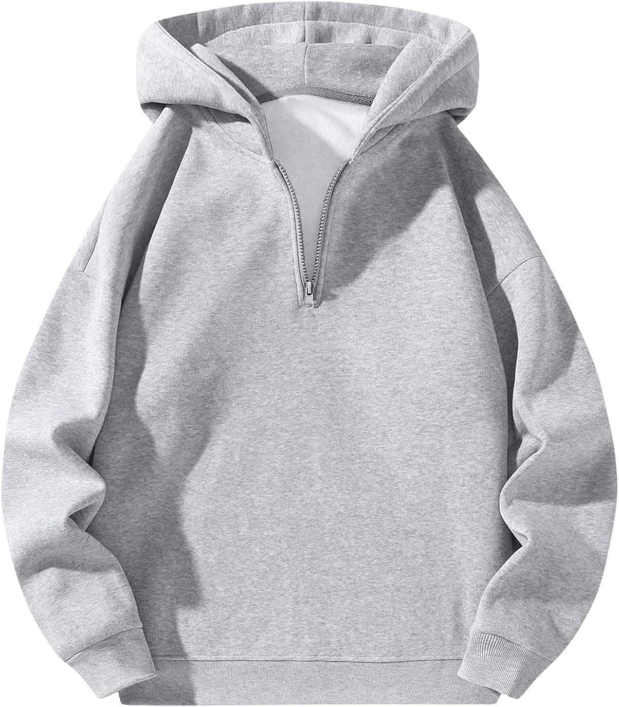 Verdusa Men's Quarter Zip Pullover Hoodies for Casual Style