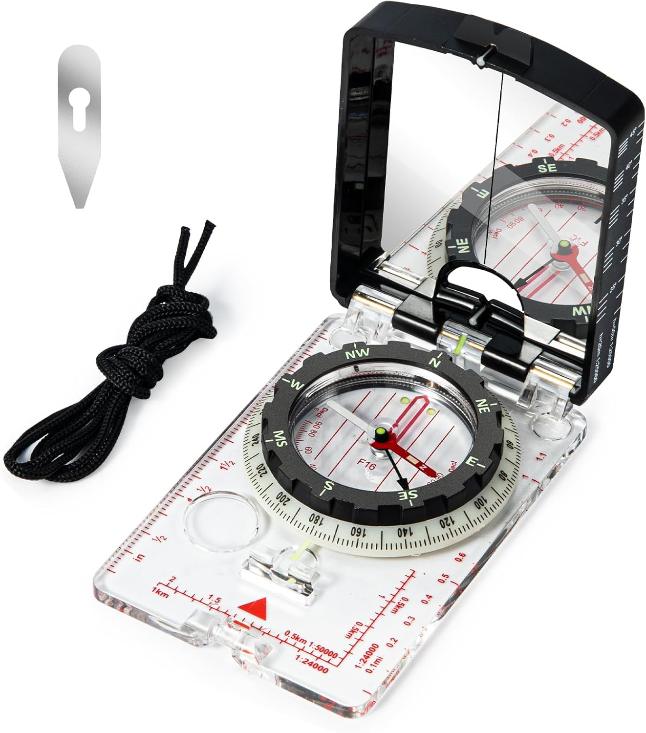 Nihtdoy Compact Compass: Navigate Outdoor Adventures!