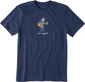 Men's Guitar Jake Crusher Tee - Darkest Blue, Ultimate Comfort