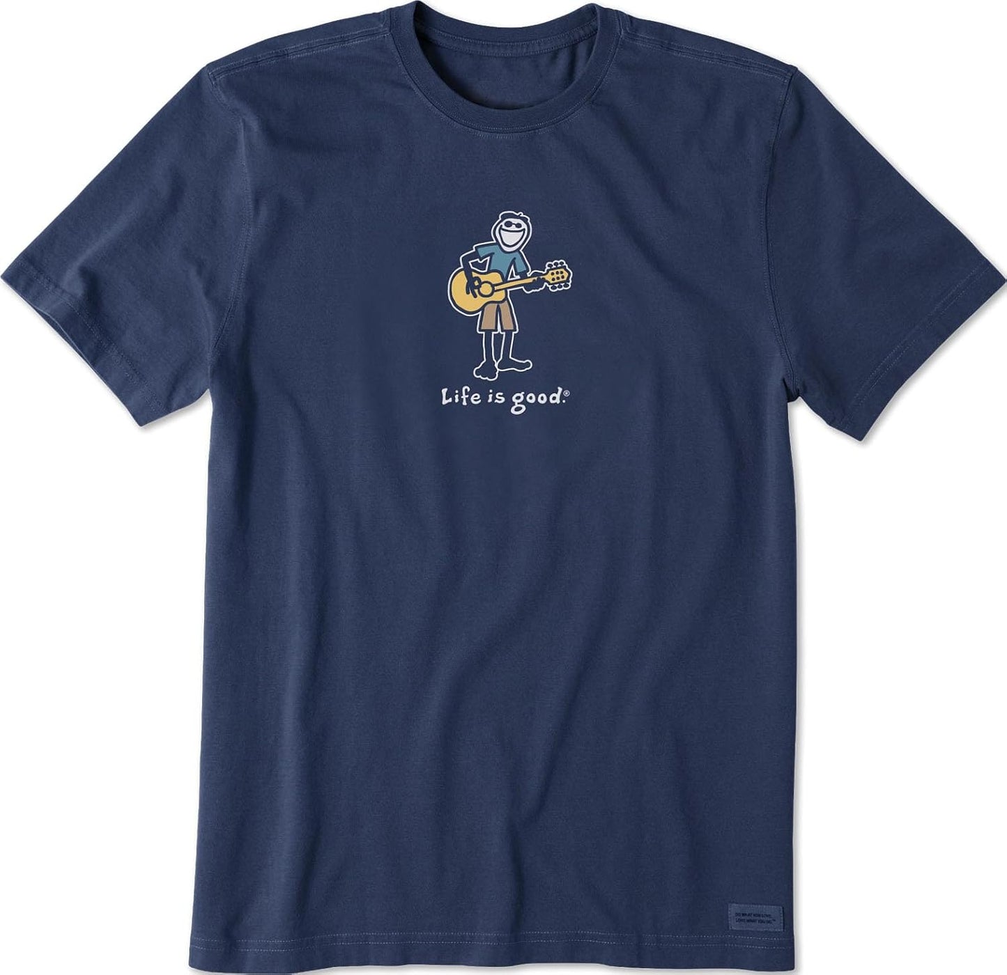Men's Guitar Jake Crusher Tee - Darkest Blue, Ultimate Comfort