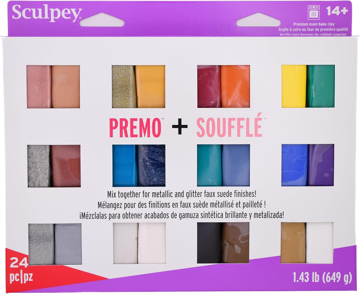 Sculpey Multipack - Premo and Souffle 24 Unique Color Bars