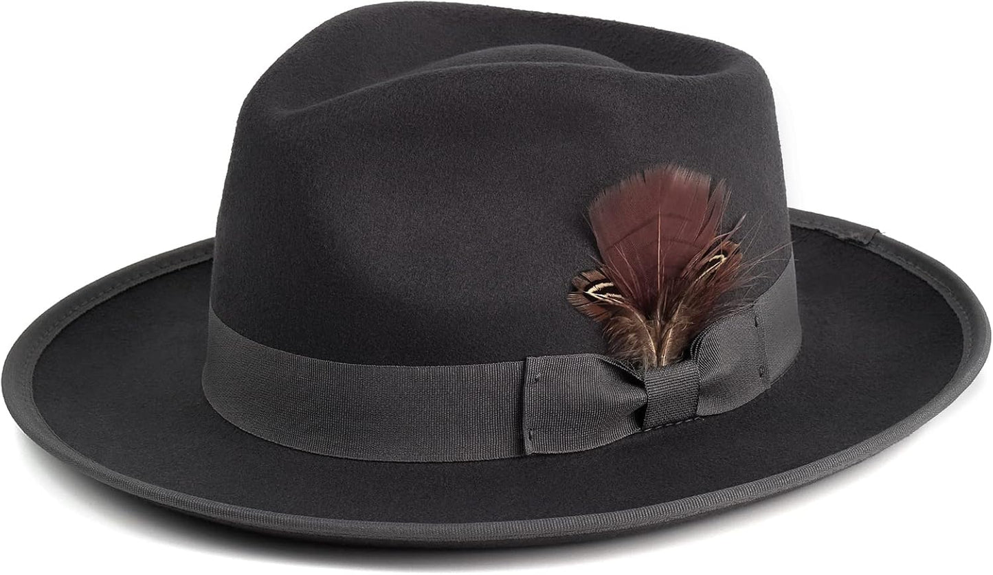 FADACHY Fedora Hats for Men & Women - Stylish Wide Brim Design