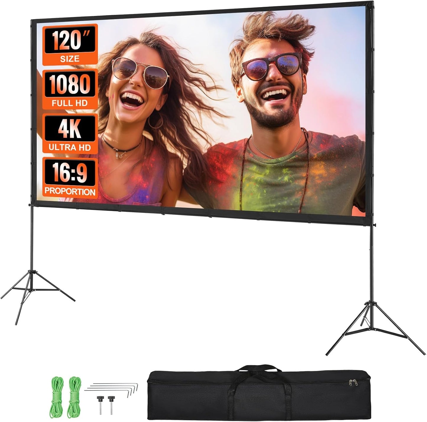 120 4K Portable Outdoor Movie Screen