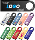 200Pack Custom Personalized Metal USB Flash Drive 16GB - Mini Swivel