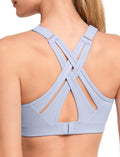 Yvette Sports Bra High Impact Adjustable Criss Cross Back (Style QWR6)