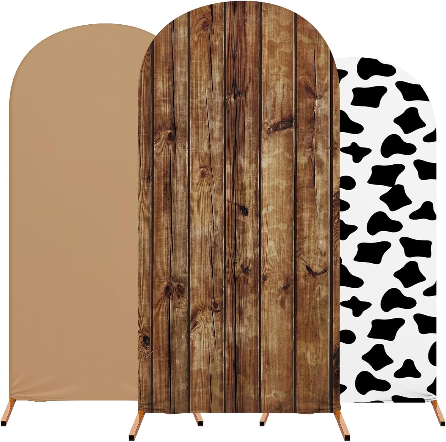 Set of 3 Jungle Theme Arch Backdrop Covers for Parties