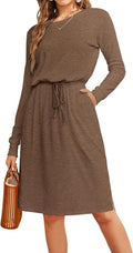 Simier Fariry Womens Summer Hide Belly Knee Length Travel Dress can