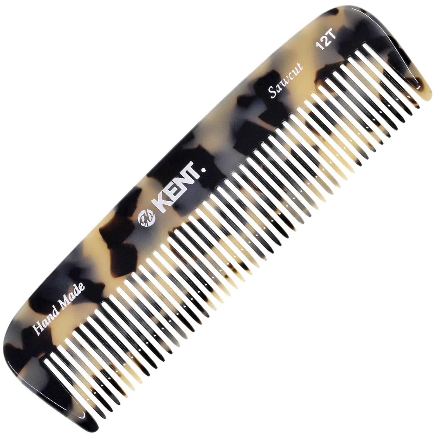 Kent 12T TW Wide Tooth Detangling Comb for Curly Hair Care