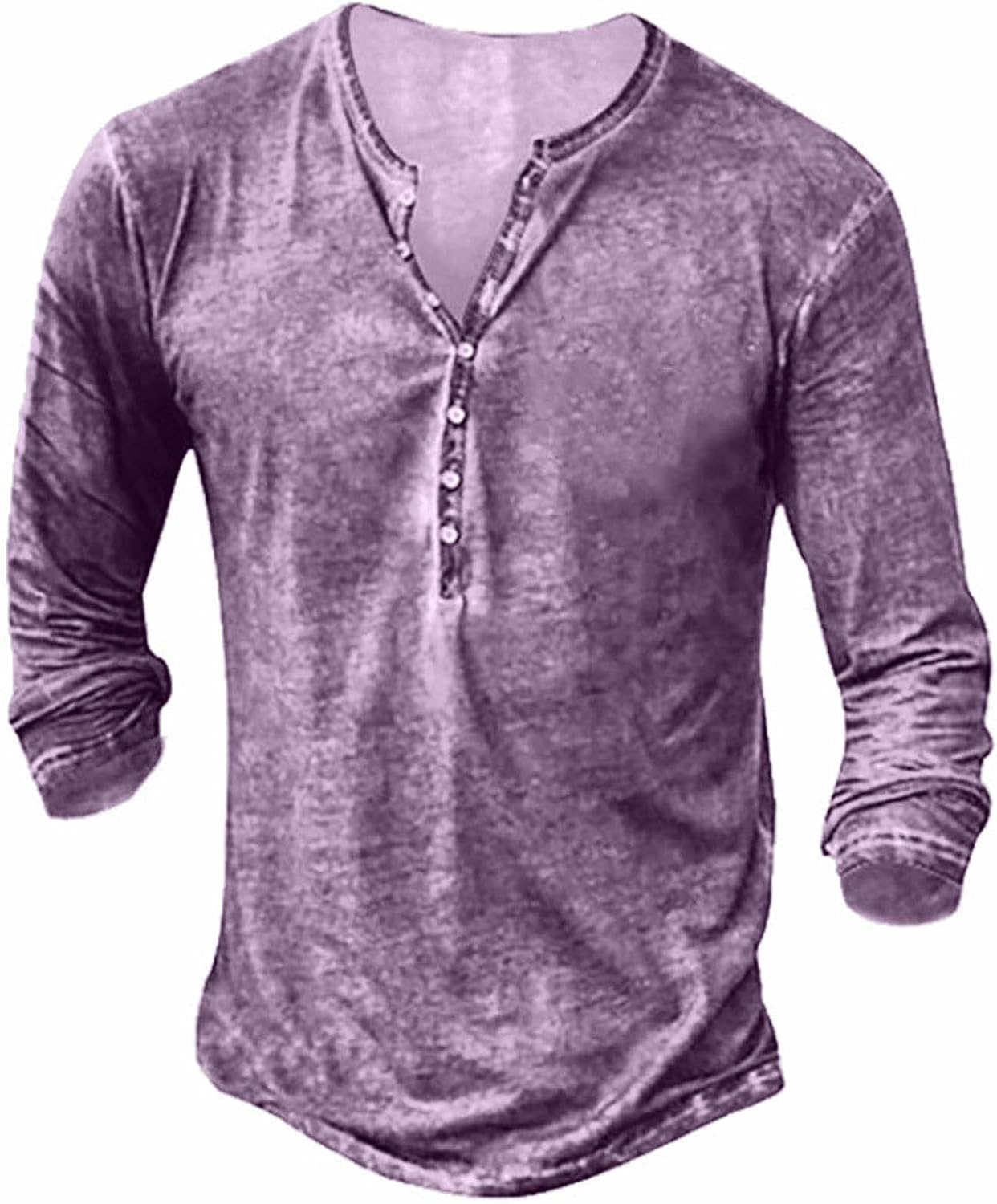 Mens Distressed Henley Shirts for Casual and Business Wear