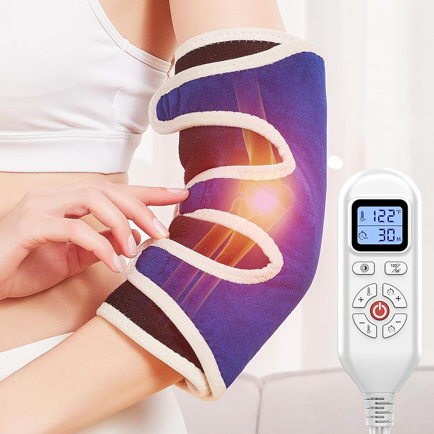 CAMECO Heated Elbow Brace for Tendonitis and Joint Pain Relief