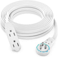 Maximm Cable 50 Ft 360 Rotating Flat Plug Extension Cord - Space