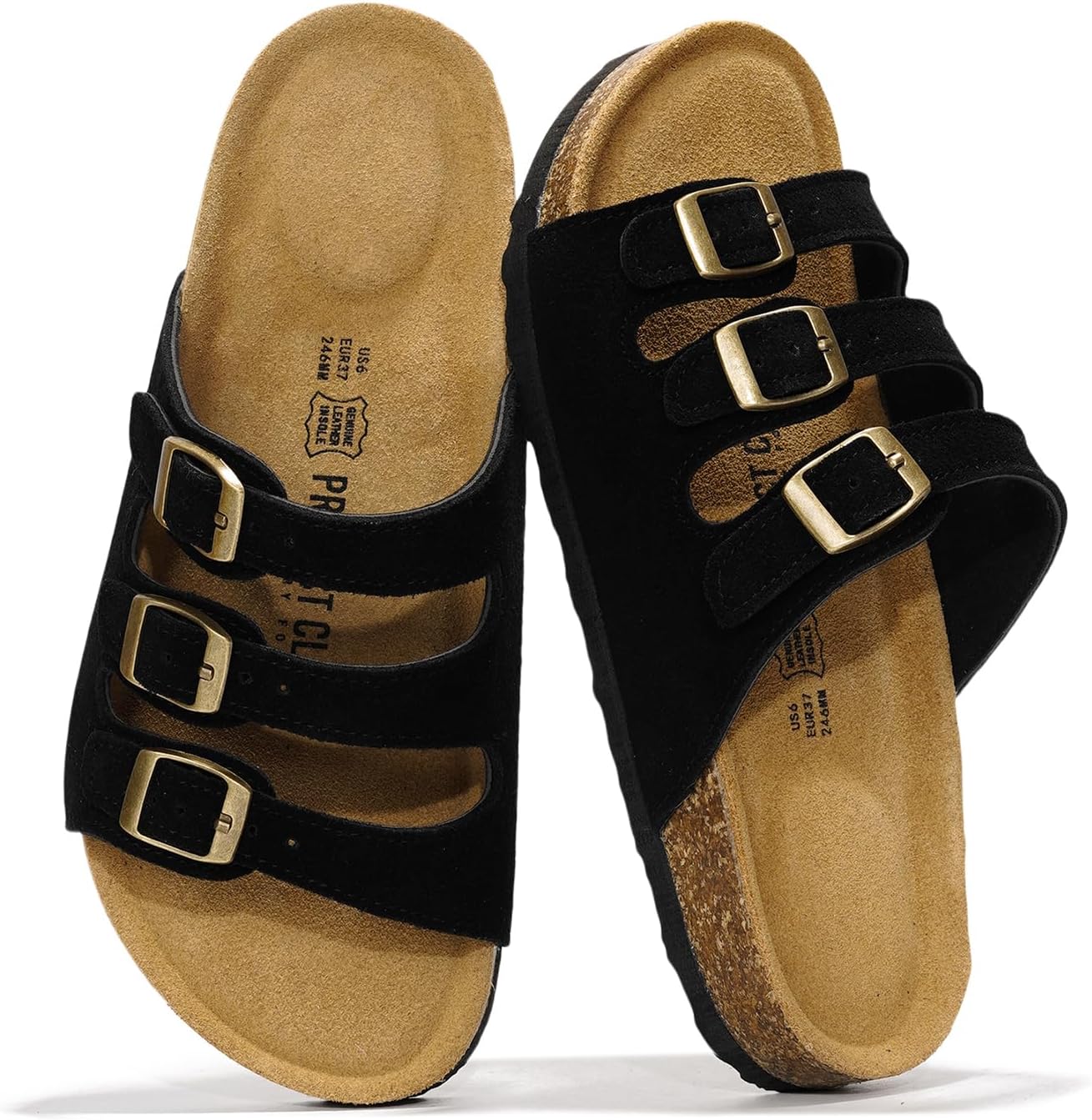 Genuine Leather Summer Sandals for Women 2025 - Comfortable Slides