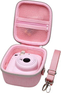 Compact Pink Camera Case w/ Strap for Fujifilm Instax Mini - Protection on the Go!