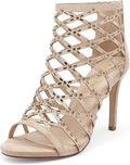 DREAM PAIRS Women's Rhinestone Ankle Strap Stiletto Heel Sandals