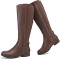 Women's Knee High Riding Boots - Stylish Comfort Tall Combat Boot