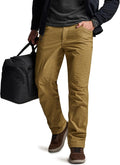 CQR Men's Winter Fleece Lined Pants - Warm, Windproof Outdoor Workwear