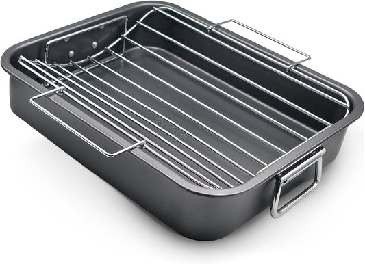 Large Roasting Pan With Rack for Perfectly Cooked Meals