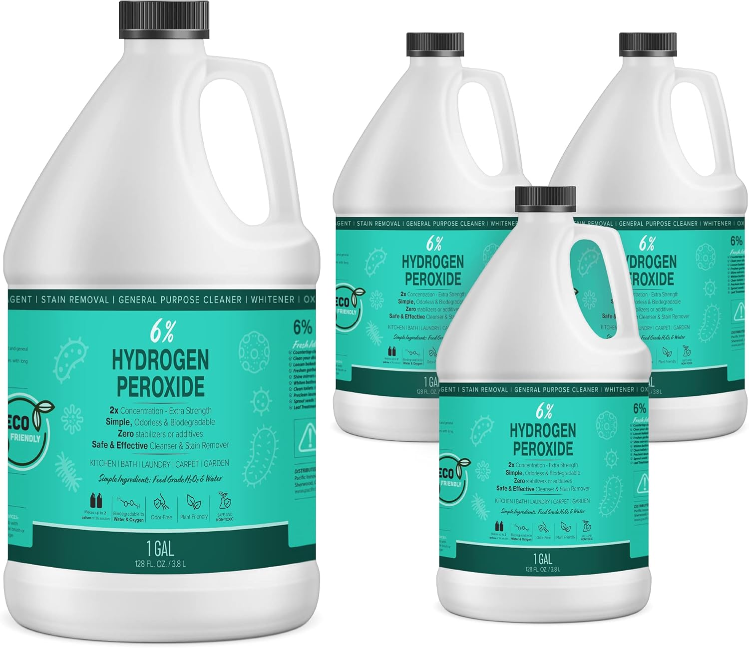 MAXTITE 6% Hydrogen Peroxide Solution - Ecofriendly Cleaning Power