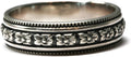 925 Sterling Silver Floral Pattern Band for Women - 5mm Solid Band