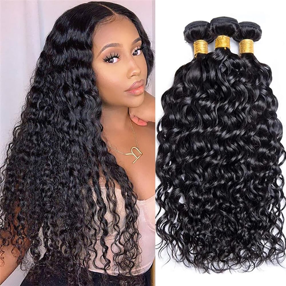 Water Wave Bundles Human Hair 14 16 18 Inch Deep Wave Quality