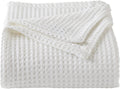 King Cotton Waffle Weave Bed Blanket - Soft All-Season Layering