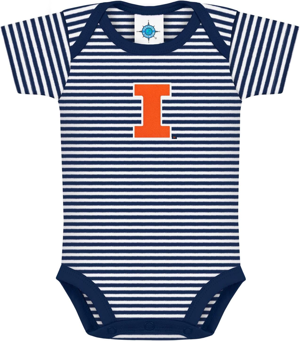 Creative Knitwear College Baby NCAA Infant Striped Bodysuit Review