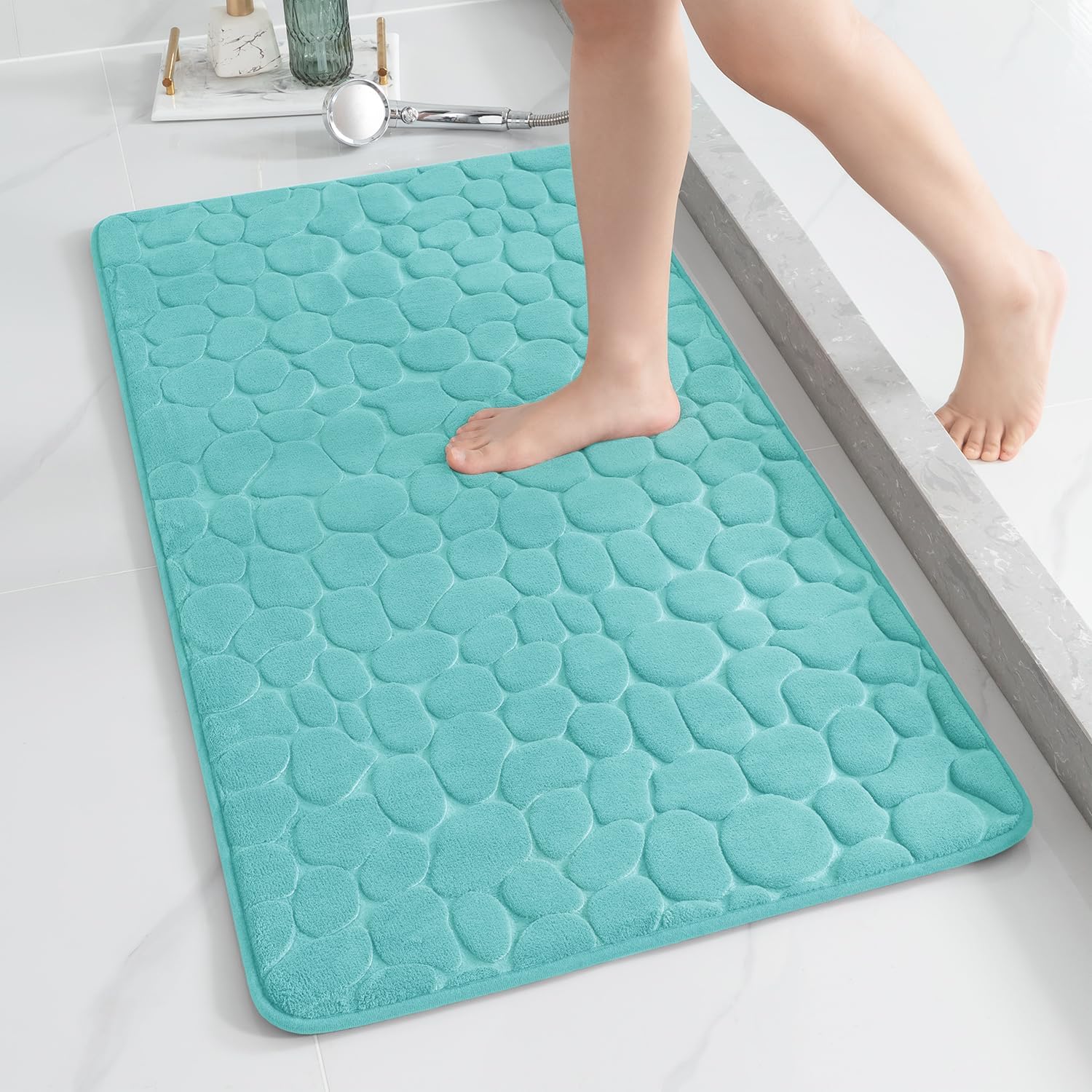 YIHOUSE Memory Foam Runner Rug for Bathroom and Hallway Use