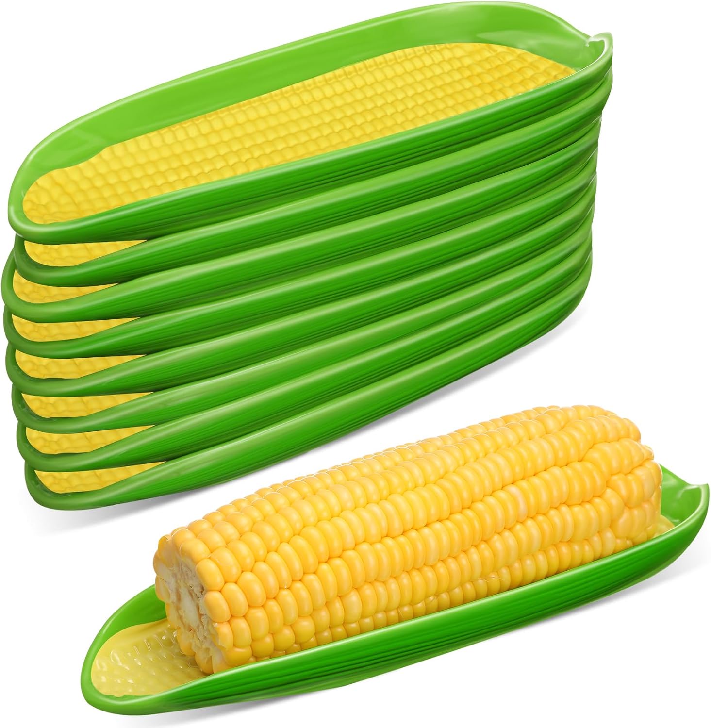 8 Pcs Corn Dishes Melamine Holders for Easy Dining Experience