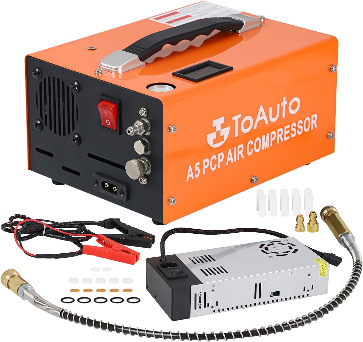 Portable TOAUTO 4500Psi PCP Air Compressor - One Button Start