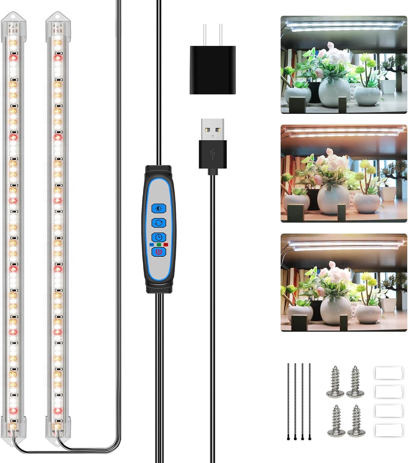 16 Full Spectrum Grow Light Timer - Boost Plant Growth