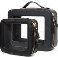 Clear Makeup Bag Small TSA Approved Toiletry Bag - Compact Travel