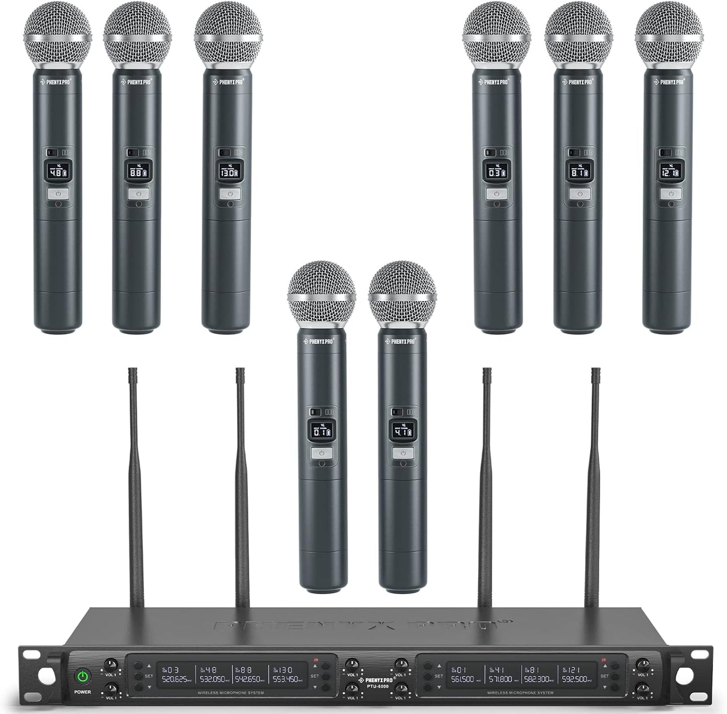 Phenyx Pro Wireless Microphone System for Karaoke and Events