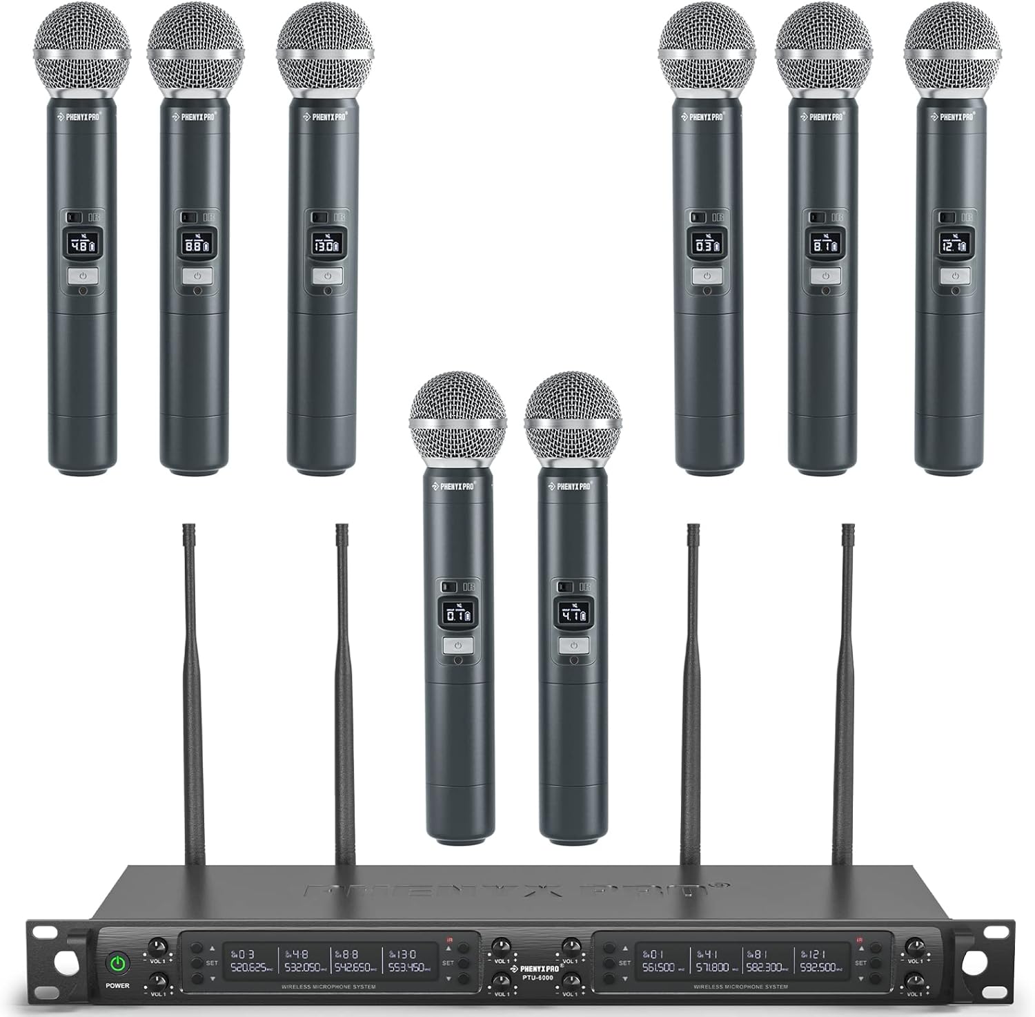 Phenyx Pro Wireless Microphone System for Karaoke and Events