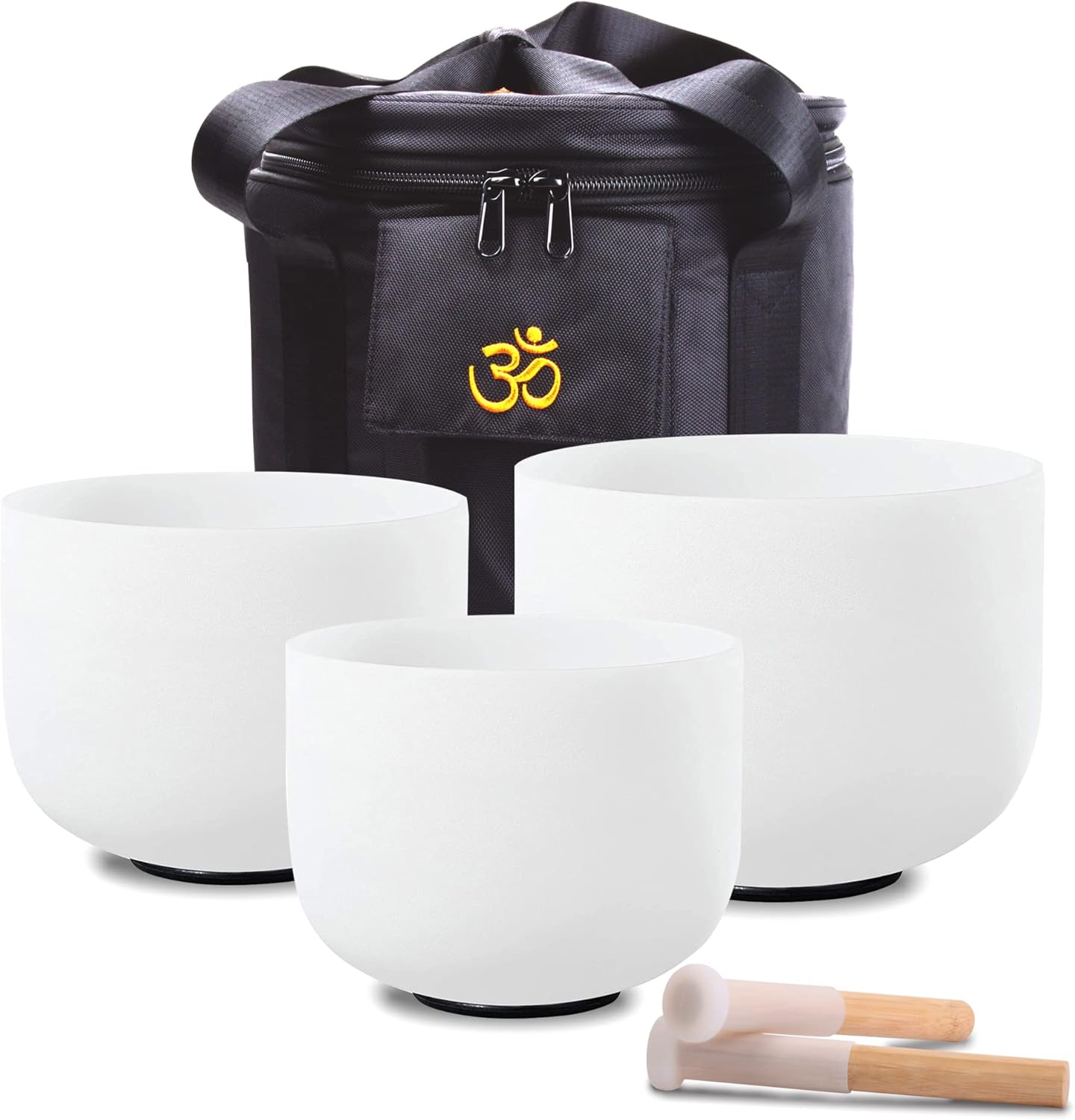 FMTY Crystal Singing Bowl Set for Meditation and Healing