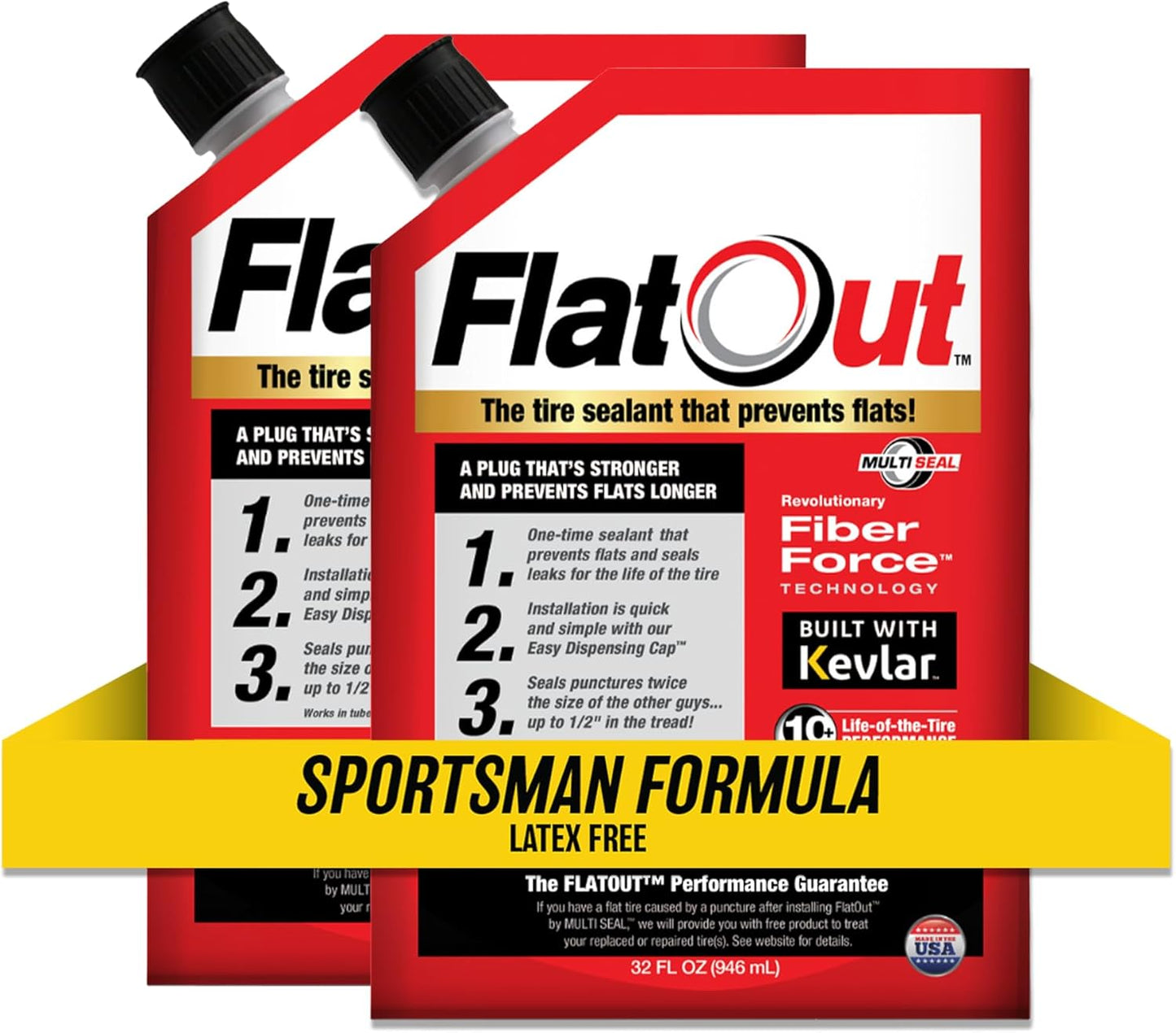FlatOut Sportsman Formula Tire Sealant - Ultimate Flat Tire Solution