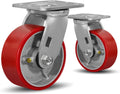 5 in x 2 in Heavy Duty Caster Wheels - 2000 lb Capacity Pair