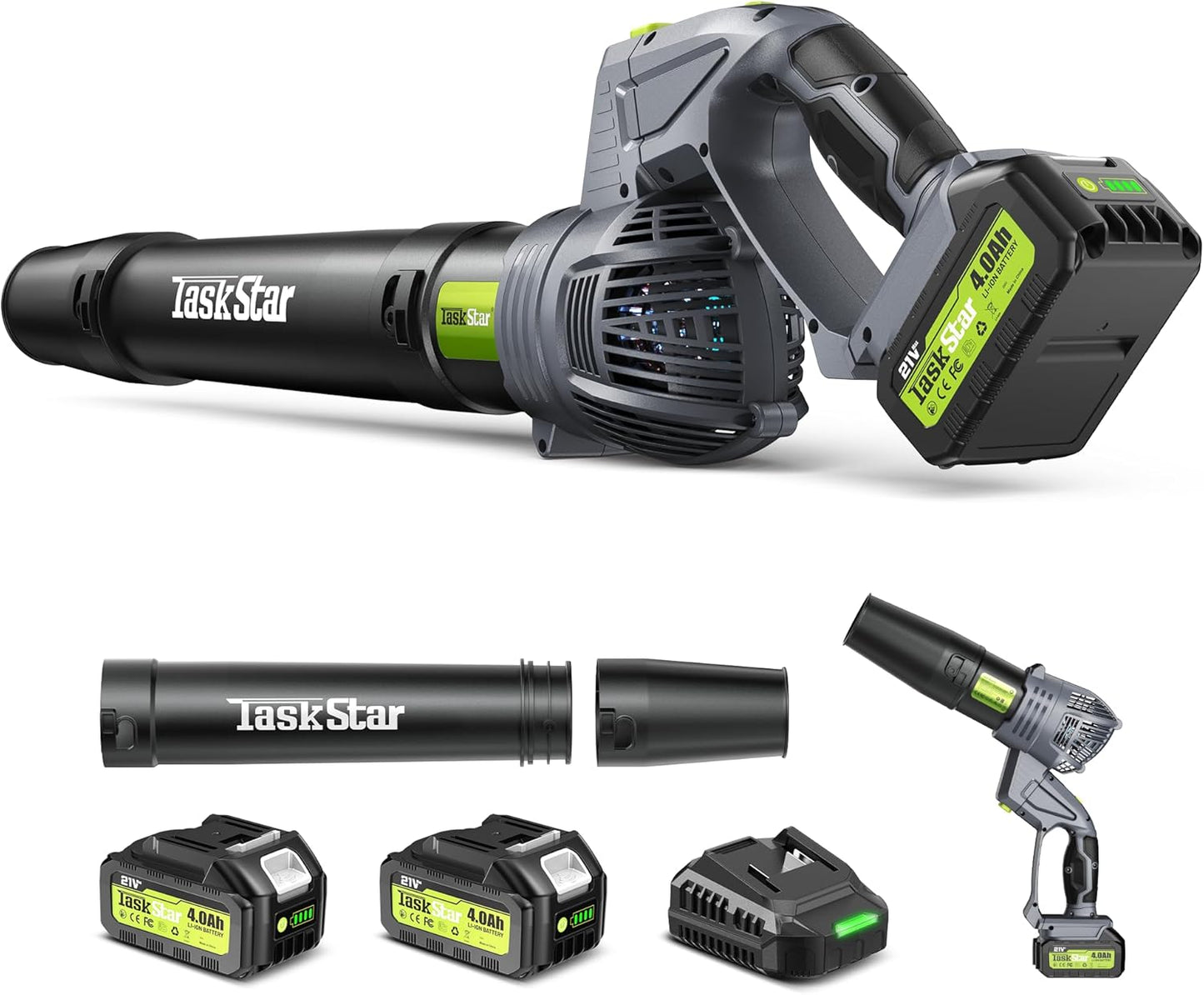 Cordless Leaf Blower with Swivel Head Design for Easy Cleanup