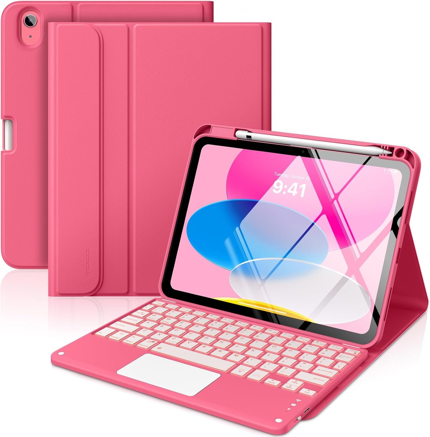 MoKo Touch Keyboard Case for iPad 11th & 10th Gen 2025/2022
