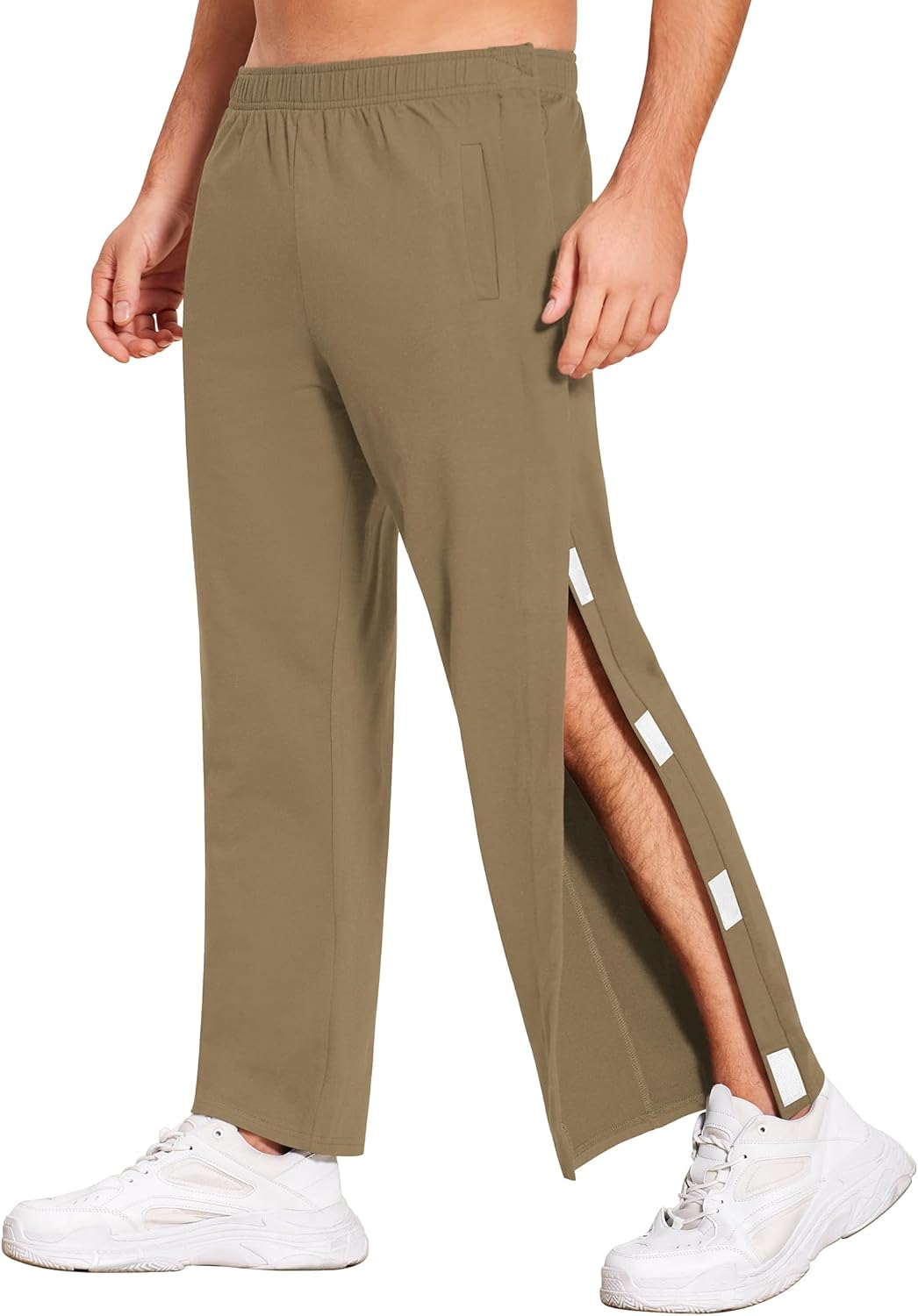 Deyeek Men's Tear Away Pants for Post Surgery Comfort and Ease
